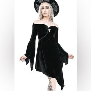 Elegant Black Off-Shoulder Dress
